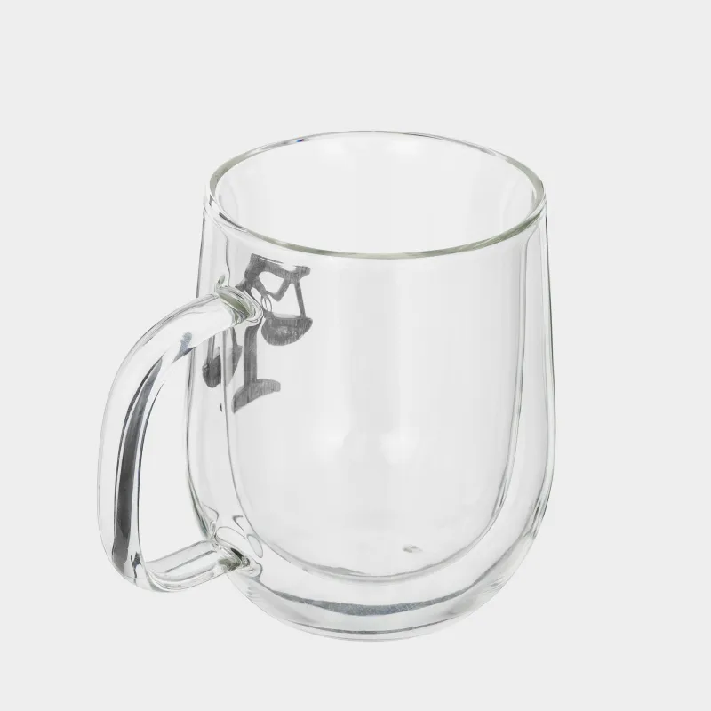 Кружка, 350 мл, стекло Б/металл, серебристая, Весы, Air-zodiac, image-2