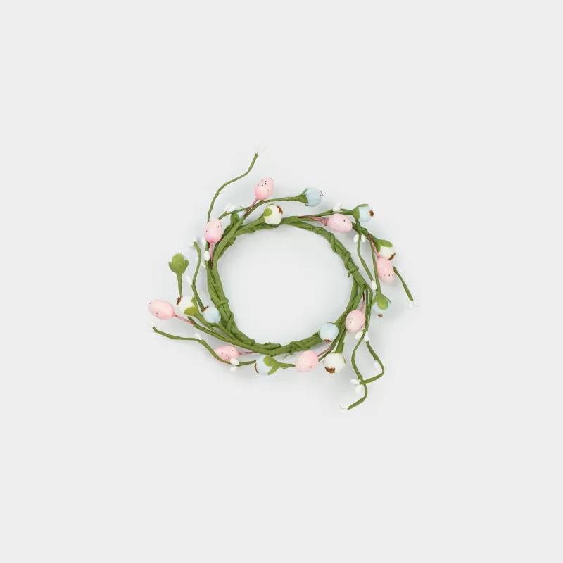 Венок для свечи, 10/20 см, пластик/полиэстер, Цветные ягоды, Easter decor