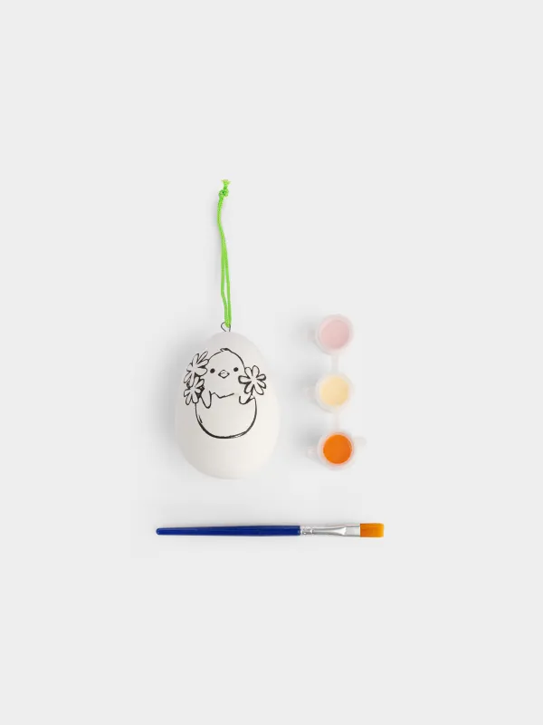 Набор для творчества, 1 пр, гипс, роспись, Пасхальное яйцо с цыпленком, Creative, image-0