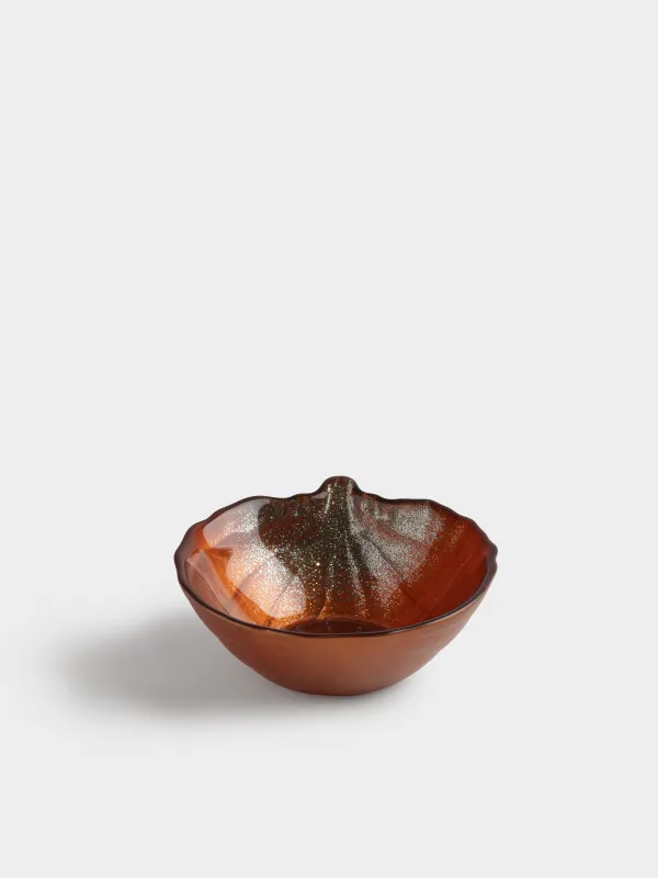Пиала, 12х5 см, 200 мл, стекло, оранжево-зеленая, Тыква, Pumpkin, image-2