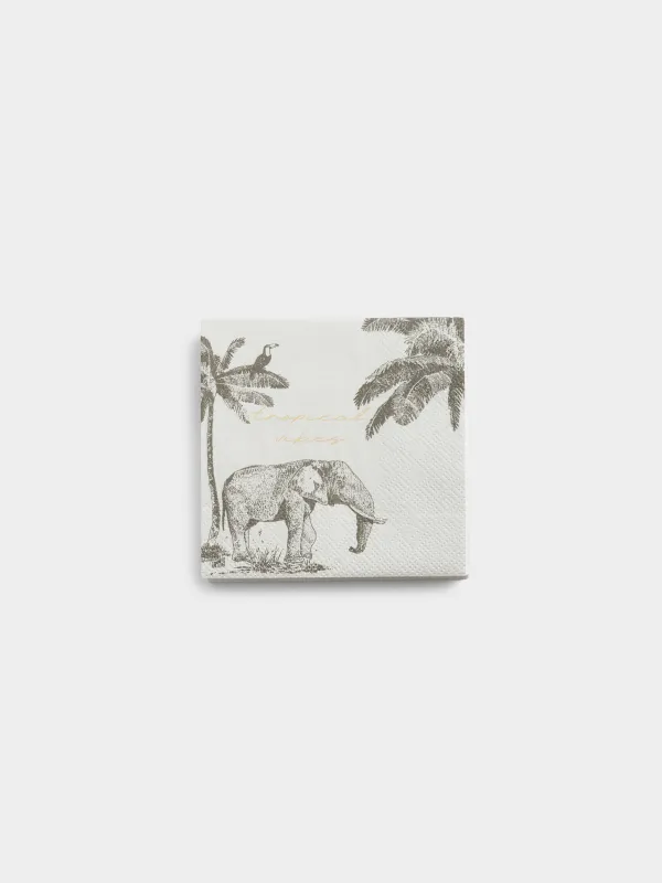 Салфетки бумажные, Tropical vibes, image-0