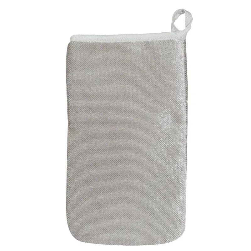 Варежка для чистки от шерсти, 22х13 см, микрофибра, серая, Clean, image-0