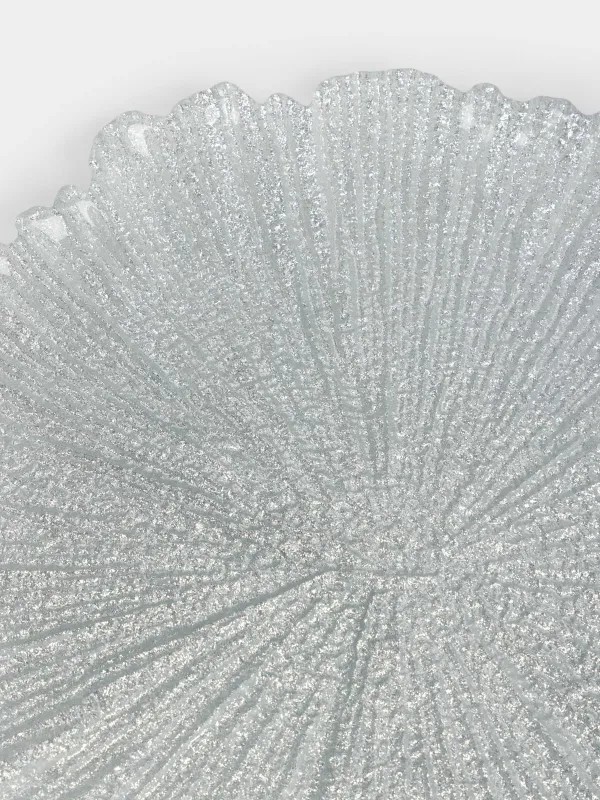 Блюдо, 34х2 см, стекло Р, серебристое, Verge, image-3