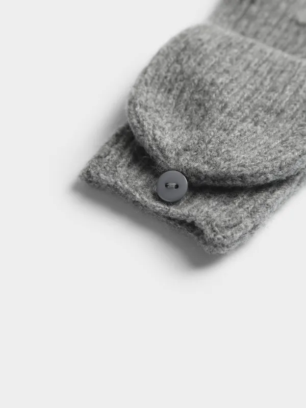 Перчатки вязаные с откидным верхом, Woolens, image-1