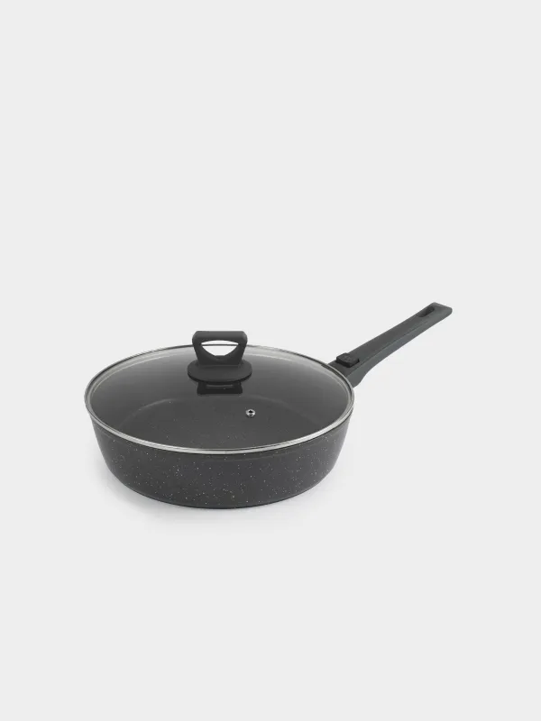 Сотейник, 28 см, с крышкой, съемная ручка, с покрытием, алюминий, Scandia, image-0