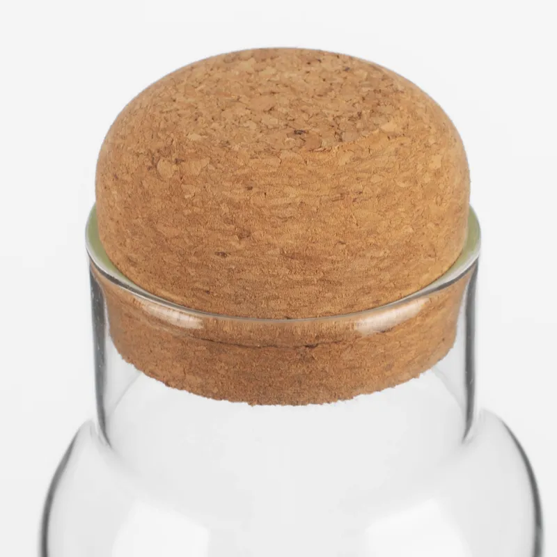 Бутылка для напитков, 1,25 л, стекло Б/пробка, Life is simple, Clear font, image-3