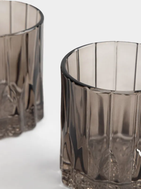 Стакан для виски, 9 см, 260 мл, 2 шт, стекло Р, коричневый, Harbor color, image-3