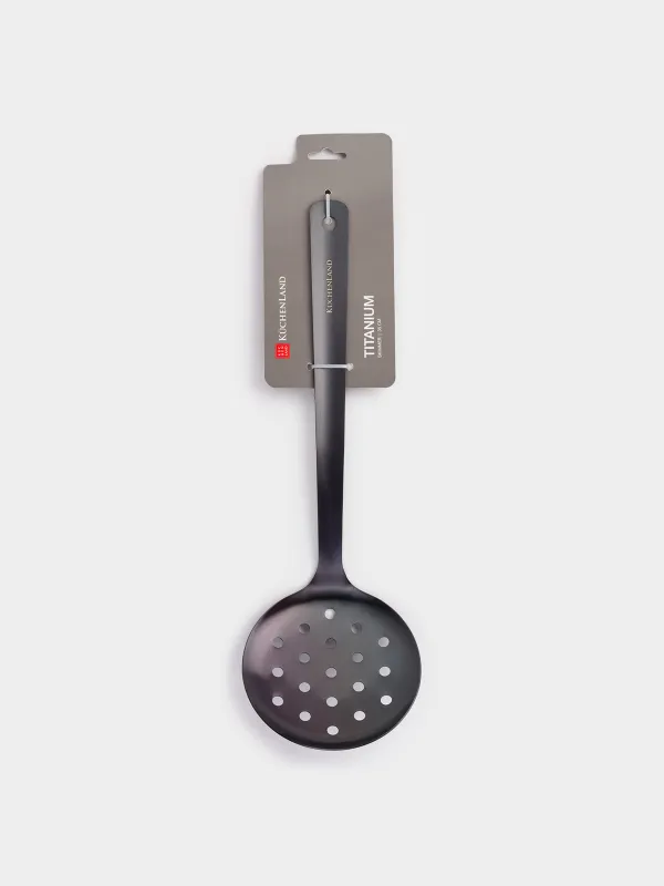 Шумовка, 35 см, сталь, темно-серая, Titanium, image-4