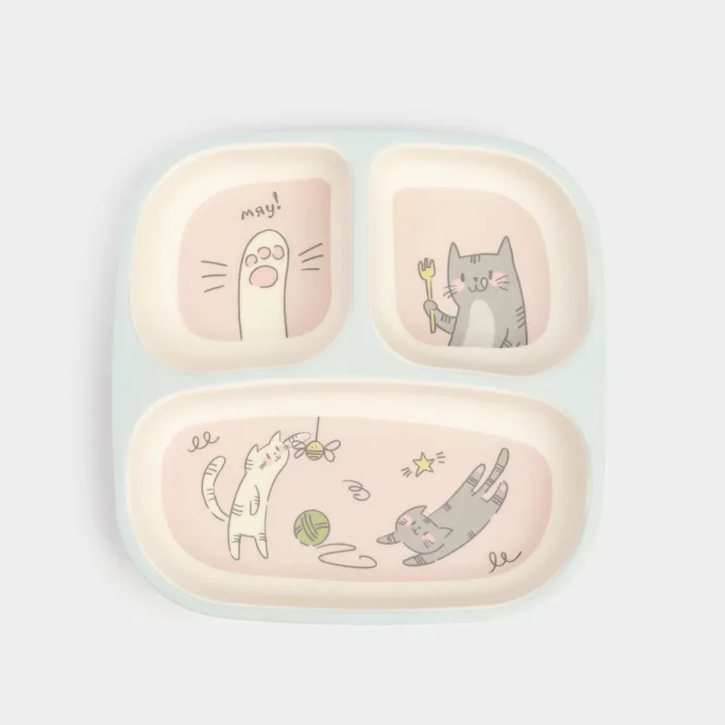 Тарелка обеденная, бамбук, Pretty friends