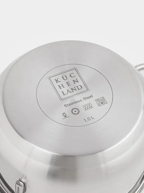 Набор посуды, 3 пр, сталь/стекло, Egoist lite, image-3