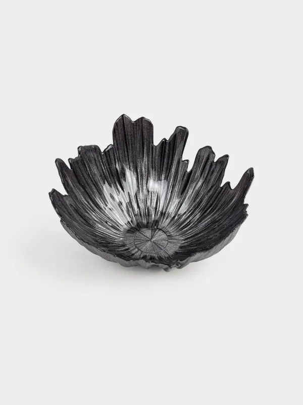 Ваза для фруктов, 26х12 см, стекло Р, серая, Verge, image-1