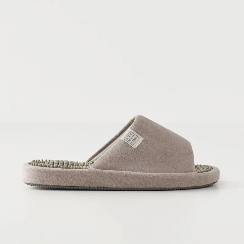 Тапочки женские, домашние, вельвет/резина, серо-лиловые, Lint