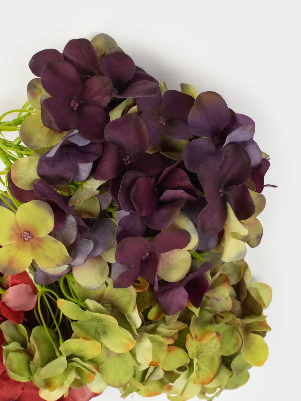 Ветка декоративная, 56 см, полиэстер/металл, Фиолетовая гортензия, Flower garden, image-2