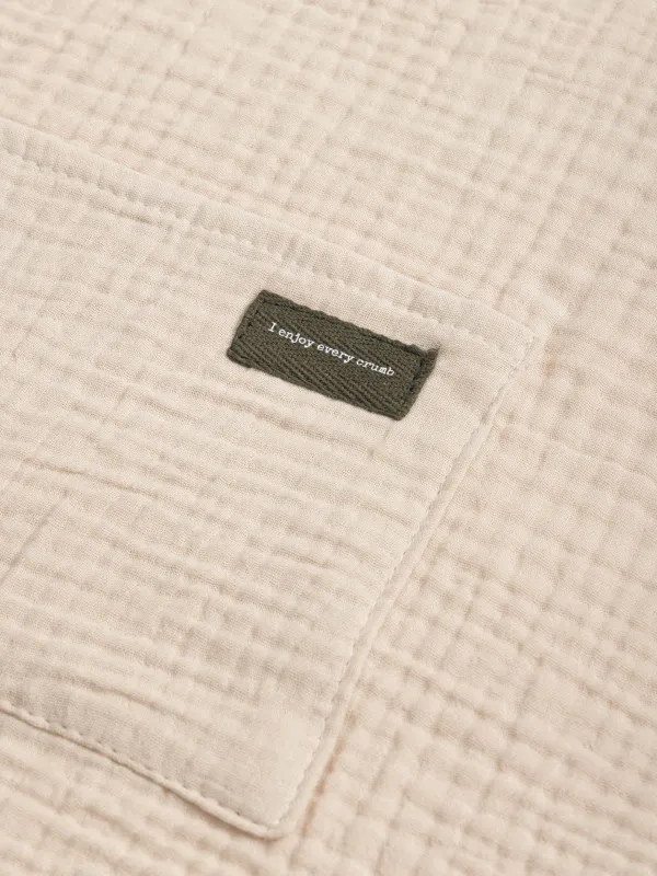 Фартук детский, 40х60 см, муслин, бежевый, Muslin kitchen, image-1