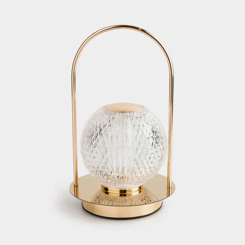 Светильник сенсорный, 22 см, беспроводной, металл/пластик, золотистый, Фонарь, Fantastic gold