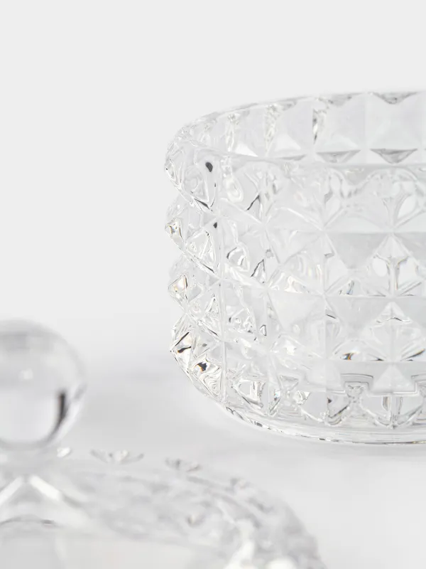 Конфетница, 10х11 см, с крышкой, стекло Р, Mosaic, image-3