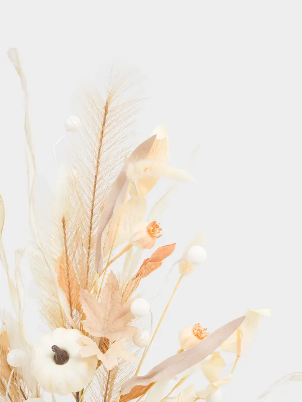 Ветка декоративная, 80 см, пенопласт/пластик, Белые тыквы, Slight frost decor, image-4