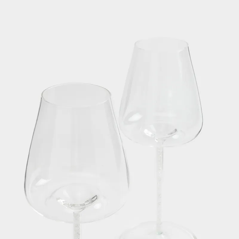 Бокал для красного вина, 450 мл, 2 шт, стекло Б/стразы, Sorento crystal, image-5