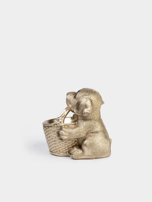 Конфетница, 19х18 см, Лабрадор с корзиной, Dog, image-1