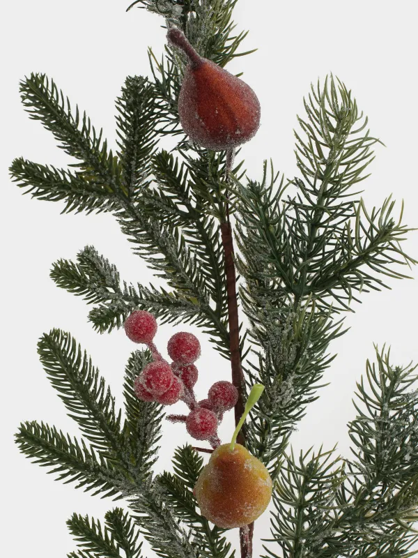 Ветка декоративная, 66 см, Фрукты и ягоды, Conifer fruit, image-2