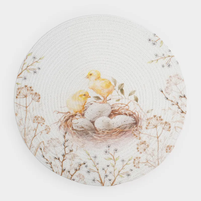 Салфетка под приборы, 38 см, Цыплята, Rotary print