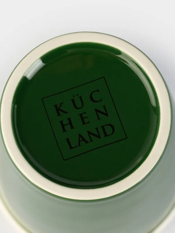 Стакан, 9 см, 320 мл, фарфор P, зеленый, Magic moments, image-3