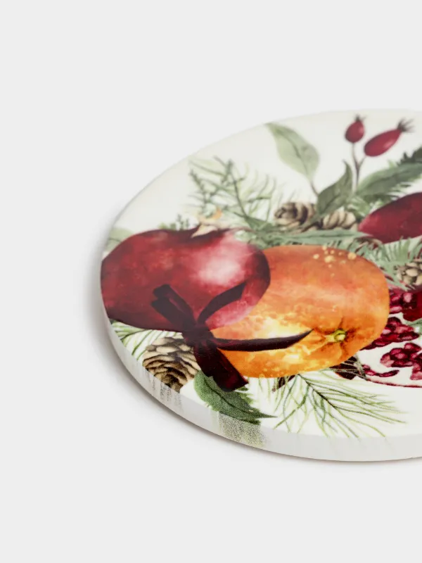Подставка под кружку, Гранаты, Christmas miracle, image-1