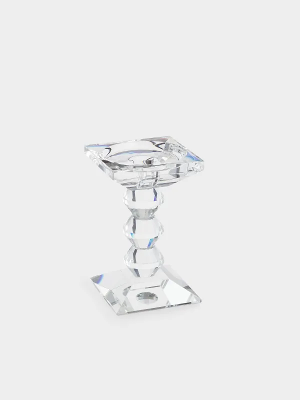 Подсвечник, 15 см, для цилиндрической/тонкой свечи, Lux crystal, image-1