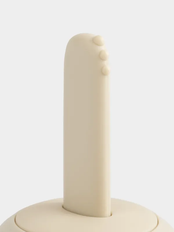 Контейнер для масла, 180 мл, с кисточкой, стекло/силикон, молочный, Milk kitchen, image-3