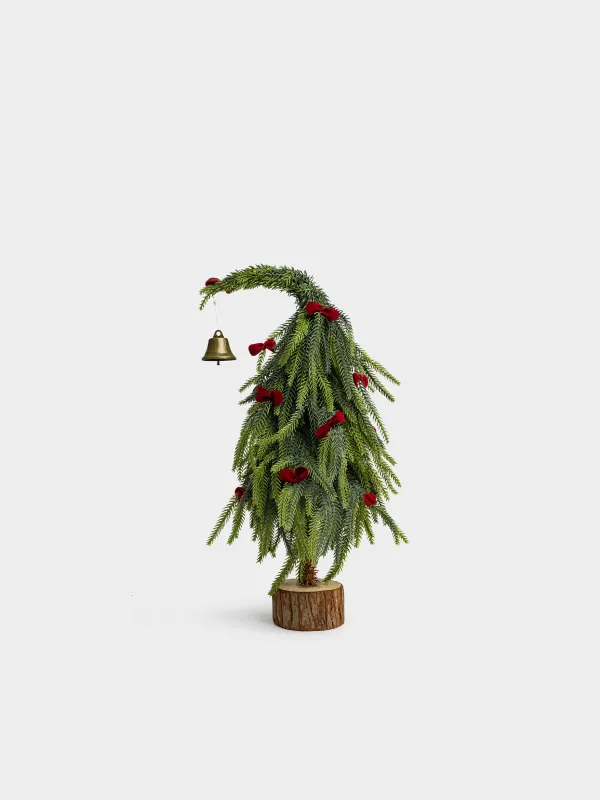 Ель искусственная, 50 см, Ель с бантиками и колокольчиком, Conifer curved, image-0