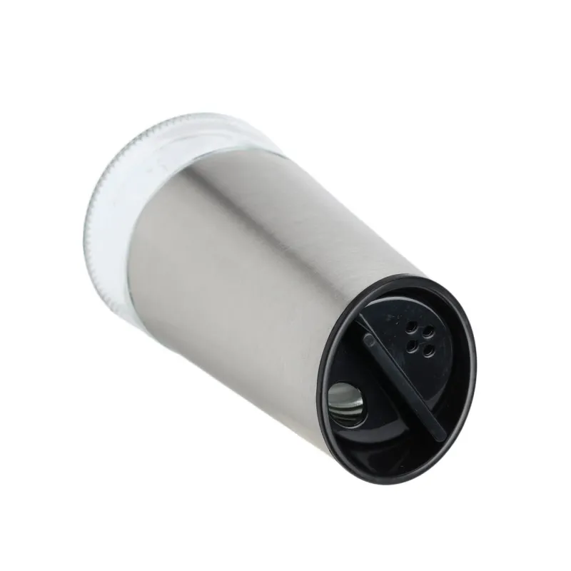 Набор для соли и перца, 15 см, на подставке, стекло/металл, Classic, image-4