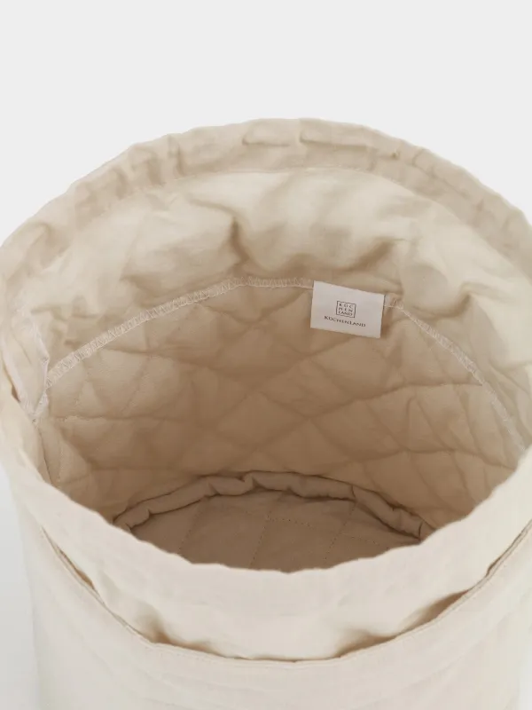 Корзина для хлеба, 20х30 см, на завязках, хлопок, бежевая, Bakery, Course, image-1