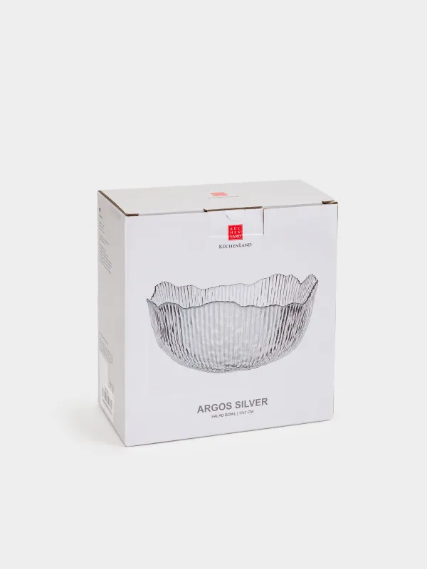 Салатник, 17х8 см, с серебристым кантом, Argos silver, image-4
