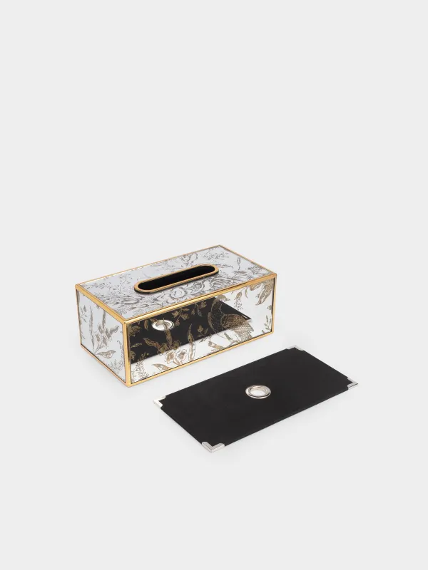 Бокс для бумажных салфеток, 25х13 см, пластик/акрил, зеркальный, Птица, Bluebird, image-3