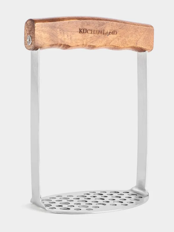 Пресс для пюре, 17 см, сталь/дерево, Walnut tree , image-1