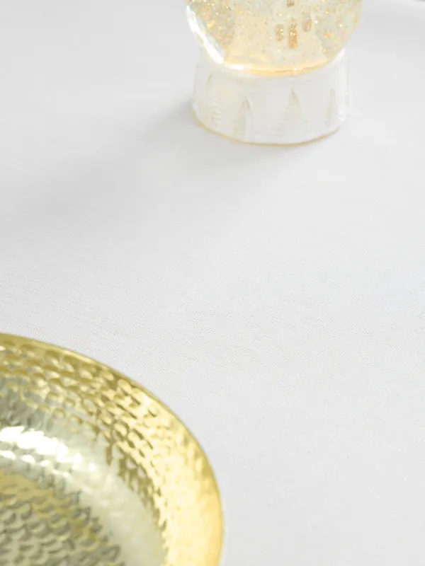 Скатерть, 170х250 см, полиэстер, белая, Цветочное кружево, Flower lace gold, image-6