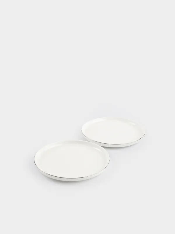 Тарелка десертная, 20 см, 2 шт, Ideal silver, image-1
