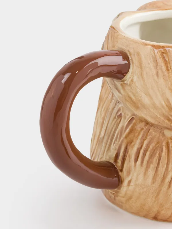 Кружка, 470 мл, керамика, коричневая, Белка, Forest symphony, image-3