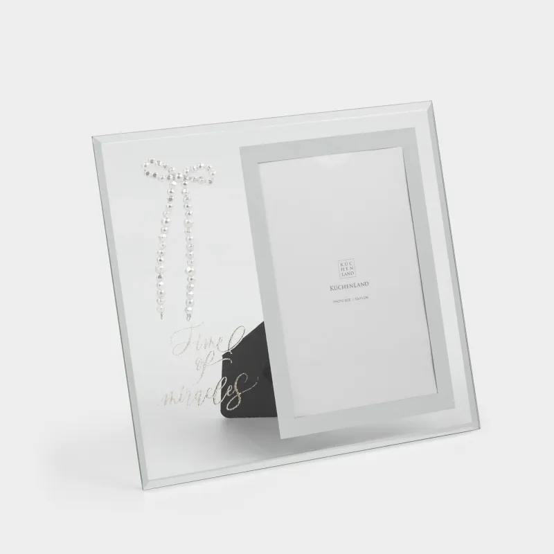 Фоторамка, 19х21 см, с паспарту, стекло, Time of miracles, Glossy