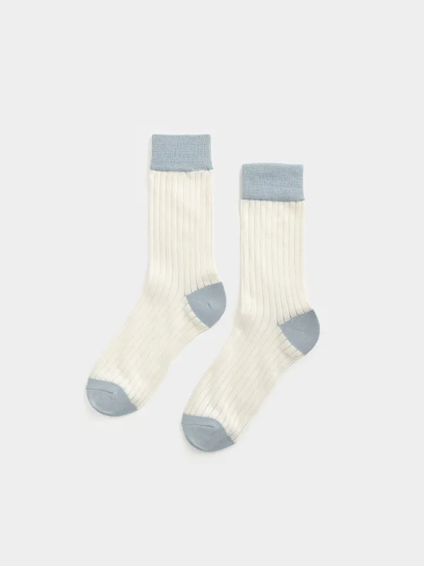 Носки женские, в рубчик, Rib basic, image-0