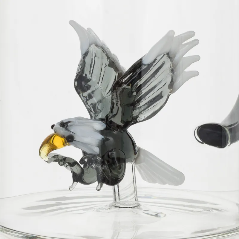 Кружка, 500 мл, стекло Б, черная ручка, Орел, Shape, image-4