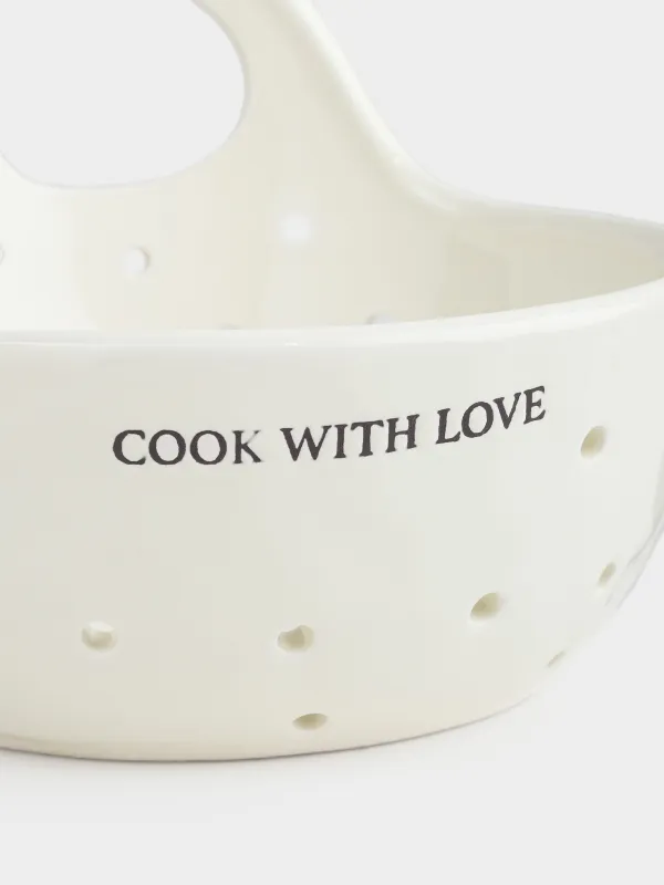 Дуршлаг, 15 см, с ручкой, Crumple font, image-4