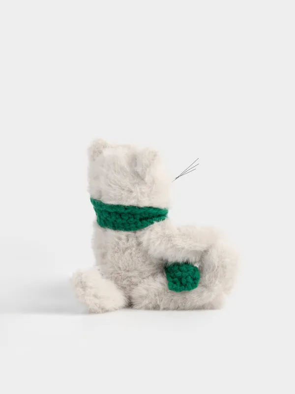 Игрушка, 23 см, мягкая, с подвижными лапами, полиэстер, бежевая, Кот, Cat, image-2