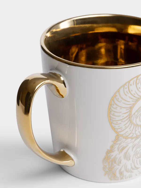 Кружка, 500 мл, Баран, Sheep gold, image-3