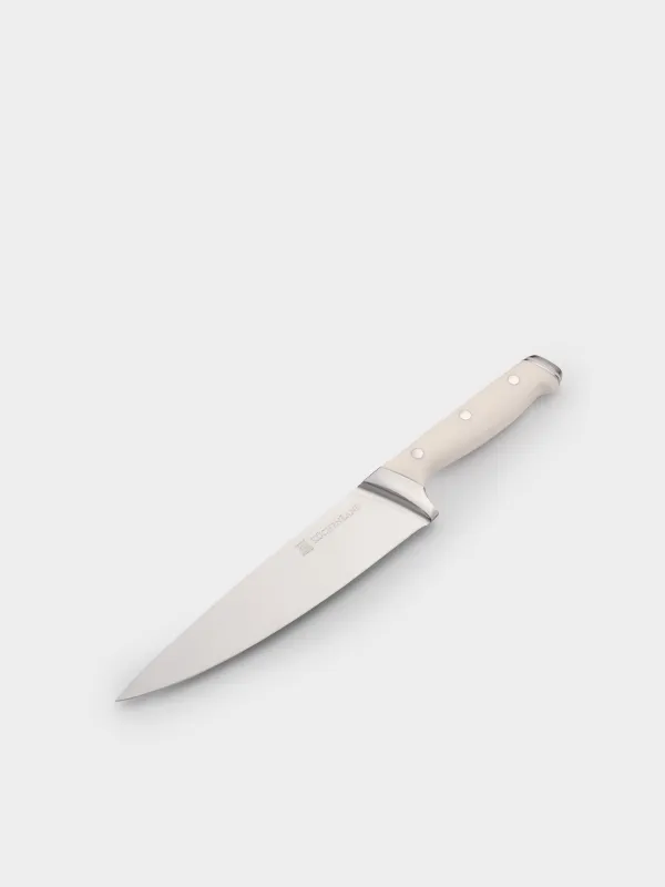 Нож поварской, сталь/пластик, белый, Solo white, image-1