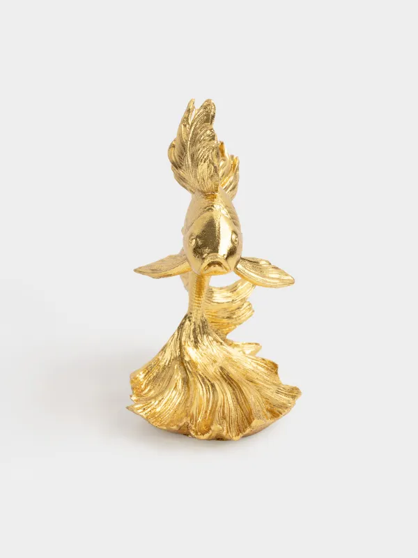 Статуэтка, 20 см, полирезин, золотистая, Рыбка, Goldfish, image-3