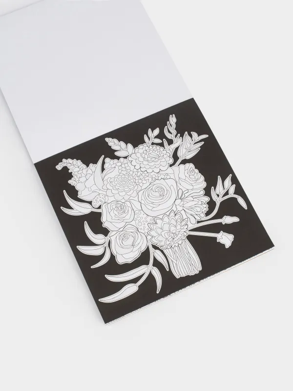 Альбом для раскрашивания, 20х20 см, 24 листа, с блестками, Узоры и животные, Draw creative, image-3