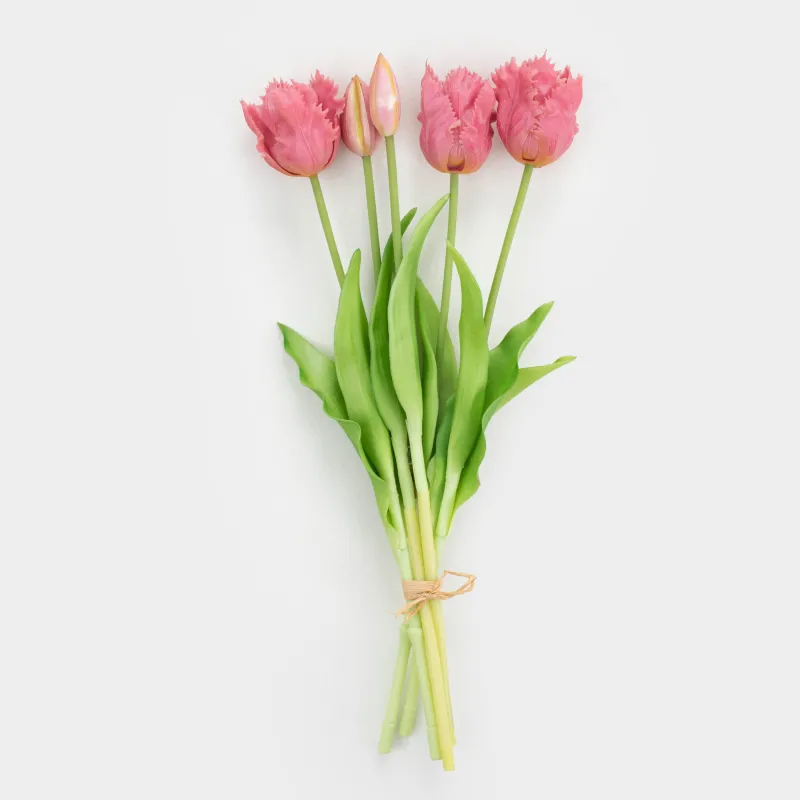 Букет искусственный, 39 см, пластик/металл, Сиреневые тюльпаны, Tulip garden, image-0