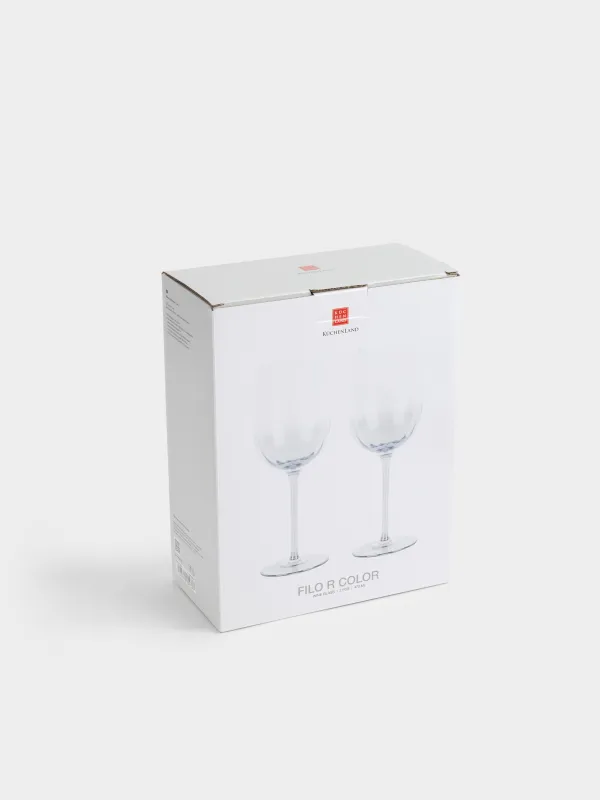 Бокал для вина, стекло, голубой, Filo R color, image-4