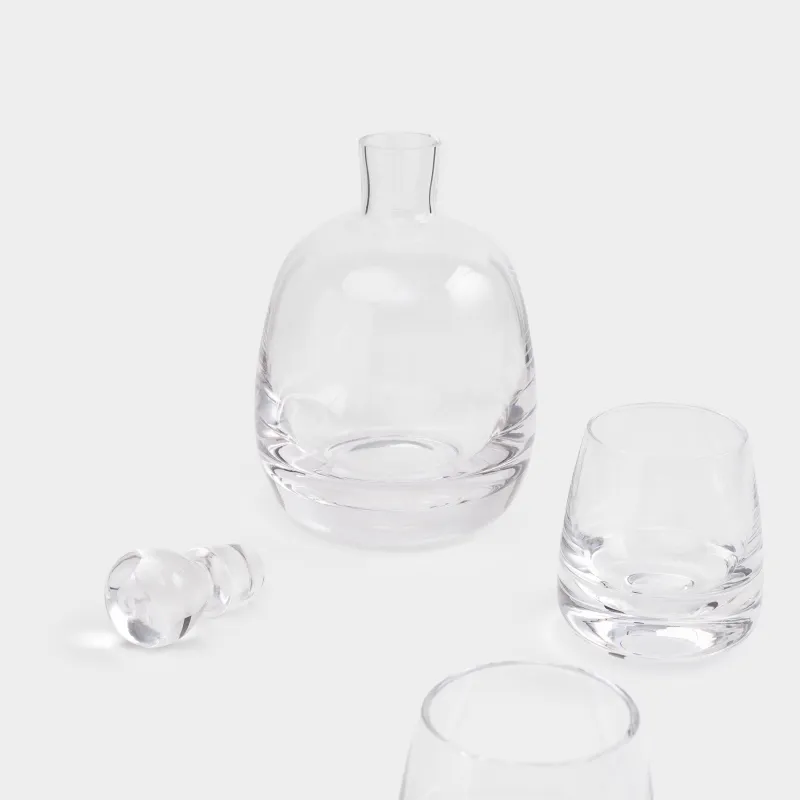 Набор для виски, 2 перс, 3 пр, графин/стаканы, стекло, Clear, image-4